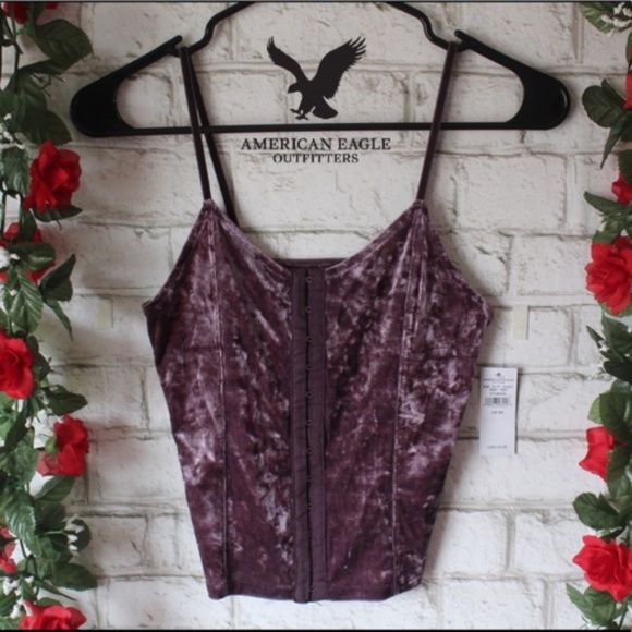 American Eagle Outfitters Tops - NWT American Eagle Velvet Tank Top